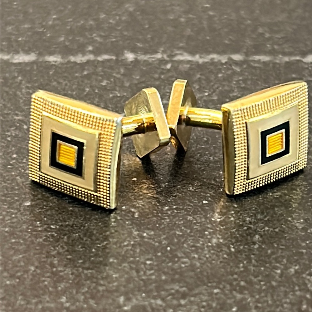 Gold Robert Talbott Cufflinks - image 1